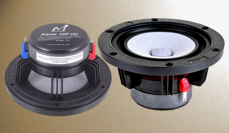 Pair of Mark Audio Alpair 10P-A 6 inch Fullrange Drivers