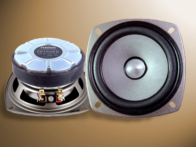 Pair of Fostex FF-105 WK 4 inch Fullrange Drivers