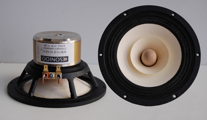 Pair of Sonido SFR-175 Alnico 7 inch Fullrange Drivers