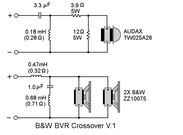 B&W BVR SPL Xover V.1 Schematics